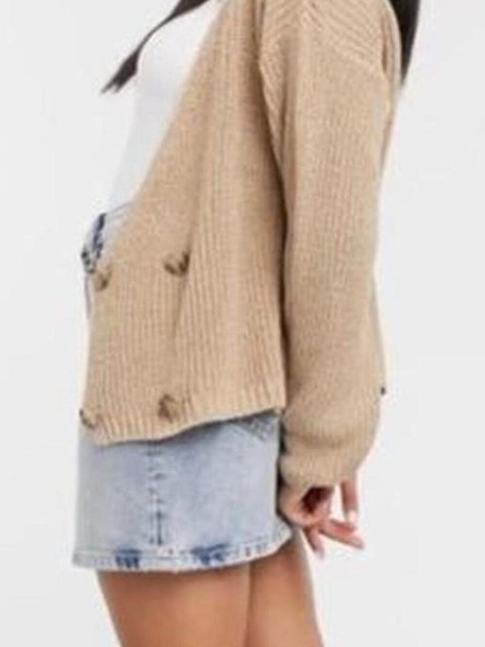 In The Style x Lorna Luxe copenhagen knitted double button size UK 10, US 6 - Picture 2 of 4